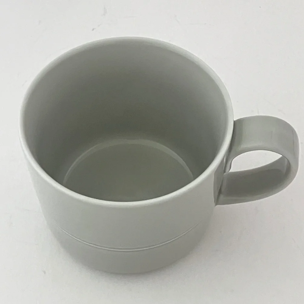Crate & Barrel Aaron Probyn Hue 12 oz. Light Grey Mug / Discontinued